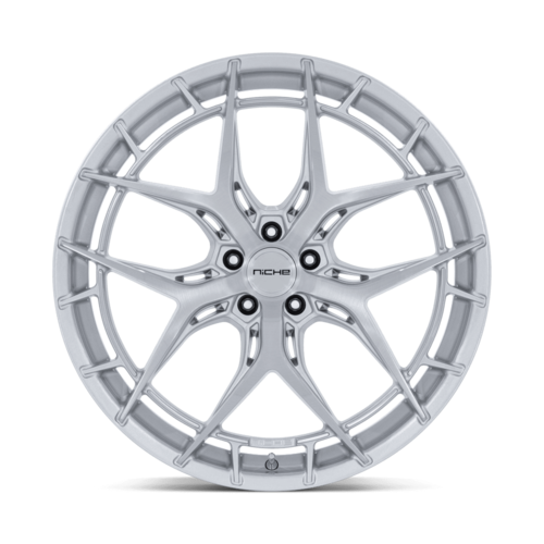 Niche 1PC NC286 Riviera 20x9.5 Wheel, 5x115, +15 Offset, Gloss Silver with Brushed Face
