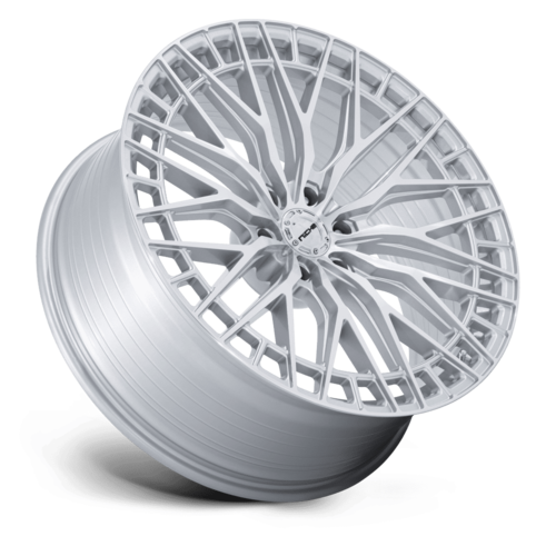 Niche 1PC Genoa 22x10 Wheel - 6x135 Bolt Pattern, 87.10mm Centerbore, +30 Offset, Gloss Silver with Machined Face