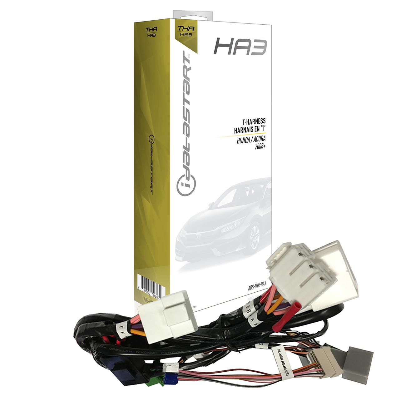Excalibur Alarms OmegaLink T-Harness for OLRSBAHA3 - Factory Fit Install for Honda and Acura (2008-2022) with Standard Key