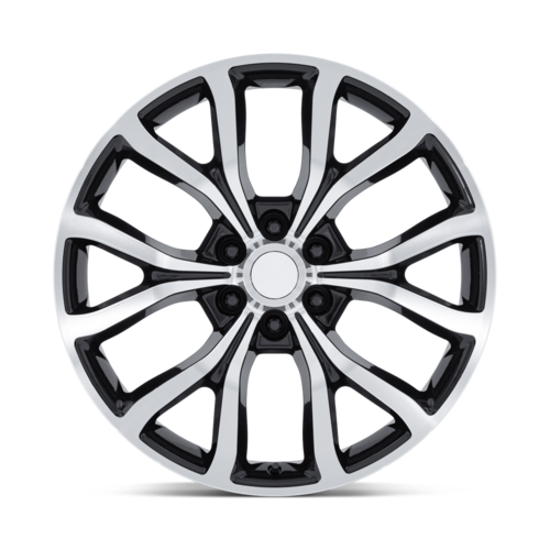 Performance Replicas PR230 24-Inch Gloss Black Machined Wheel, 6x135 Bolt Pattern, +31 Offset