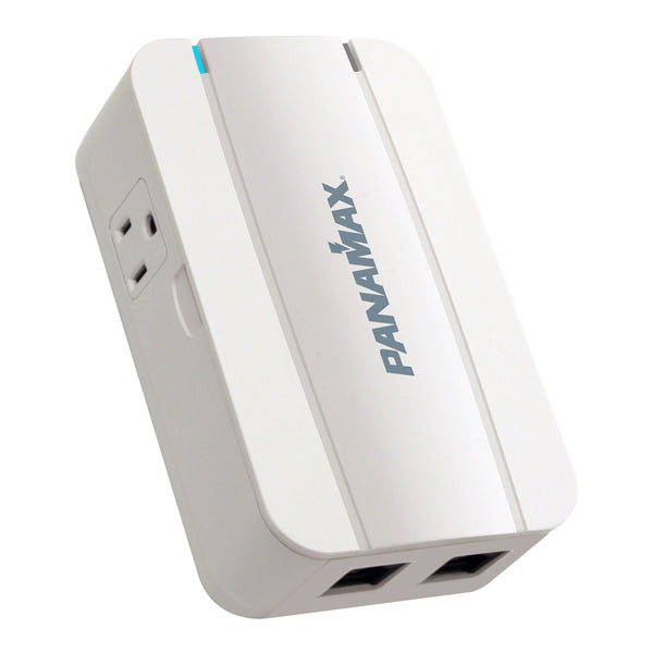 Panamax Md2-tl 2-outlet 15-amp-total Wall Tap With Telco/lan Protection And 1,350 Joules Of Surge Protection Md2-tl