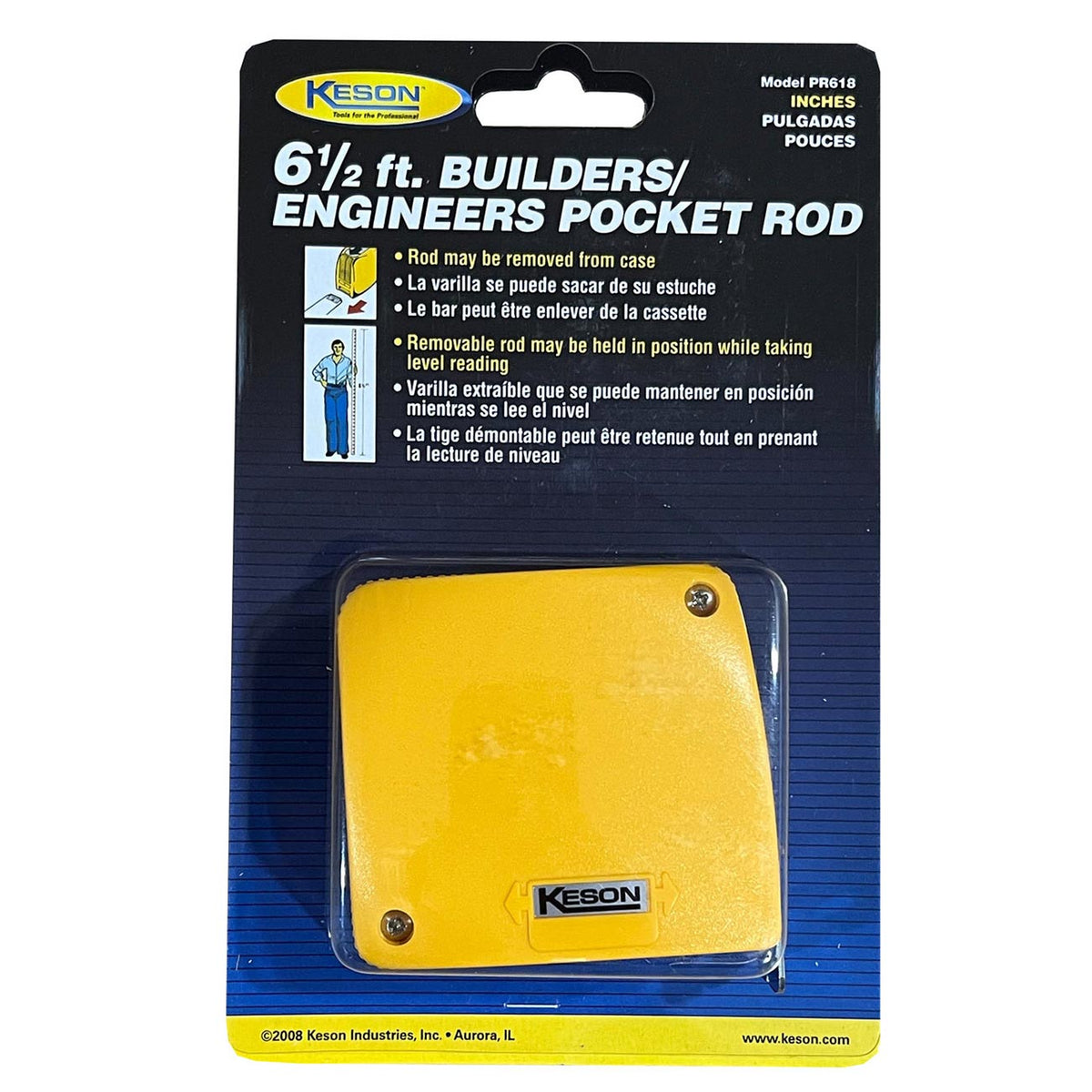 Keson PR618 Builder's Engineer's Pocket Rod, 6.5-Foot