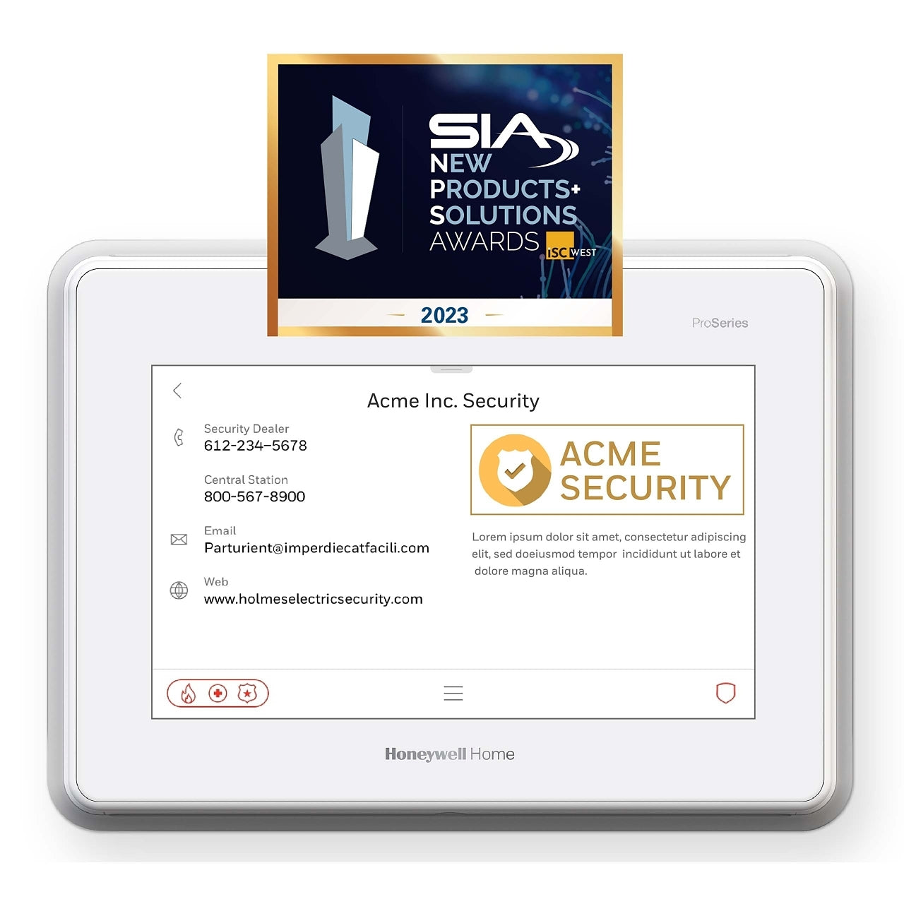 Honeywell Home PROA7PLUS ProSeries 7 inch All-in-One Panel