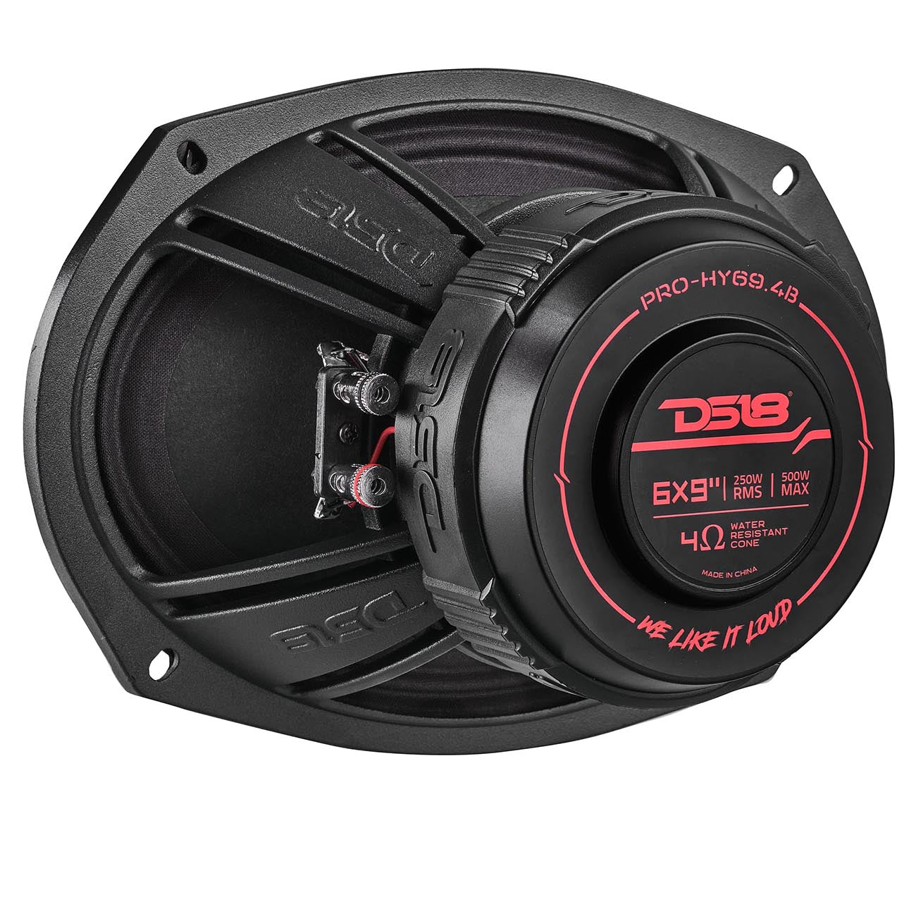 DS18 Pro 6 x 9-Inch Hybrid Midrange Loudspeaker with Built-In Driver - 250W RMS, 500W Max, 4 Ohms
