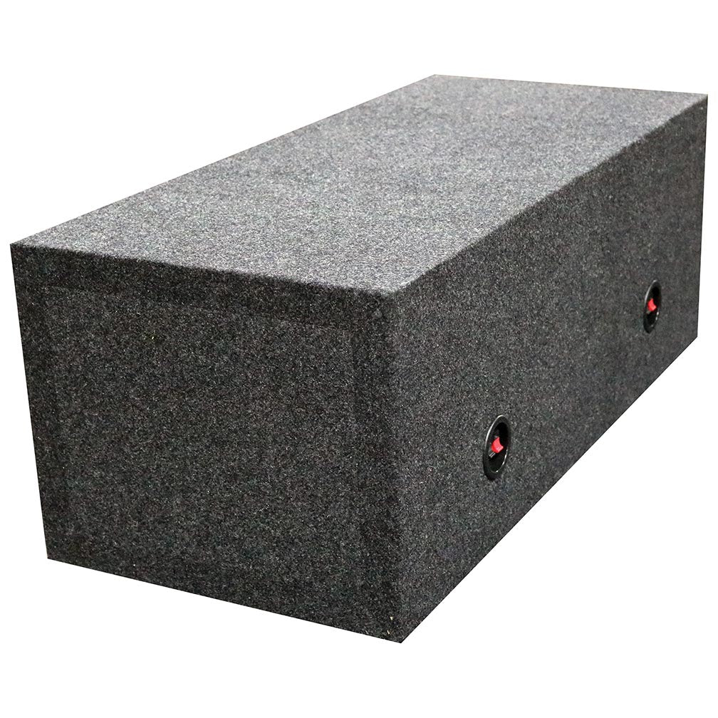QPower Dual 12-Inch Slot-Ported Empty Woofer Enclosure QBASS12 - View 3