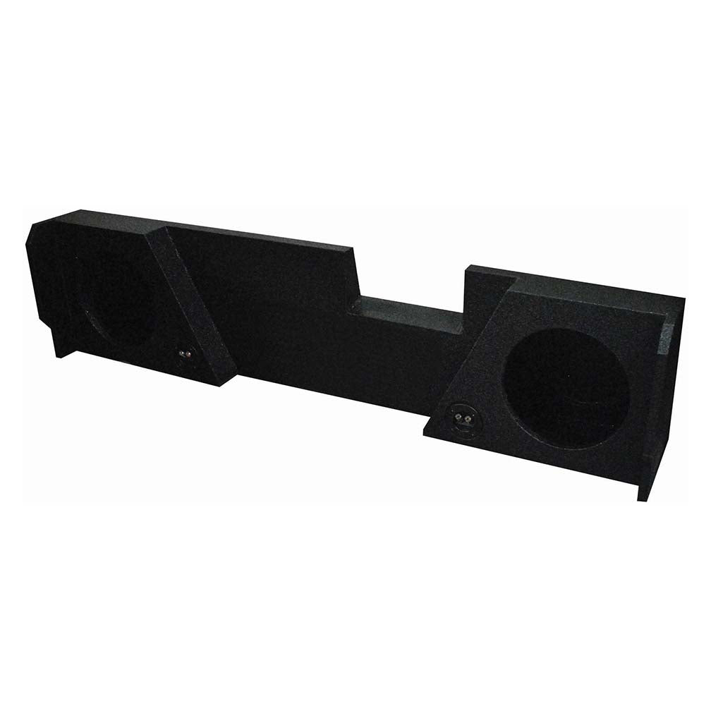QPower QBOMB Chevy/GMC Double Cab '14-'24 Dual 10-Inch Empty Woofer Box - View 2