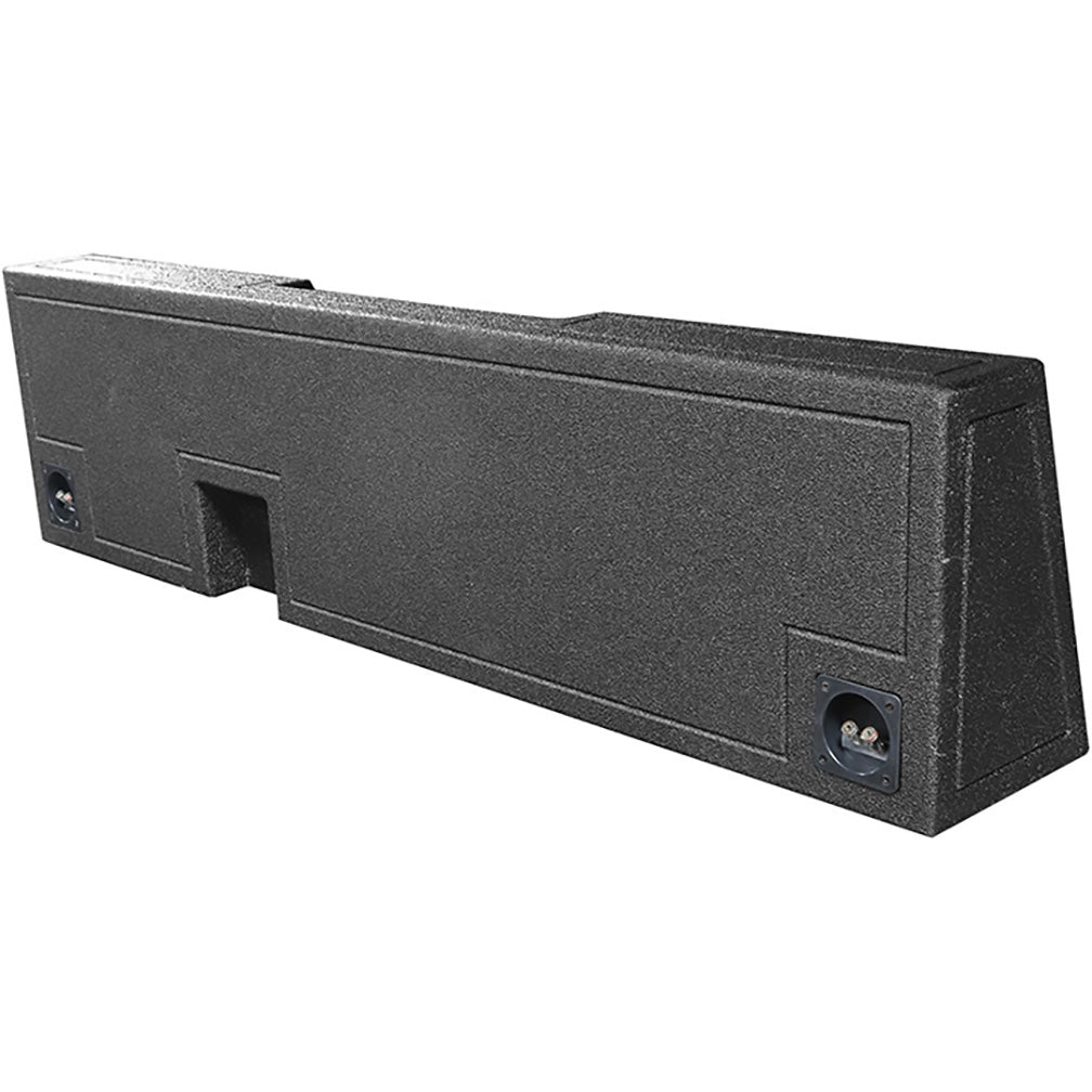Qpower QBOMB Dual 12-Inch Empty Woofer Box for Chevy/GMC Standard Cab (2007-2024 - View 2