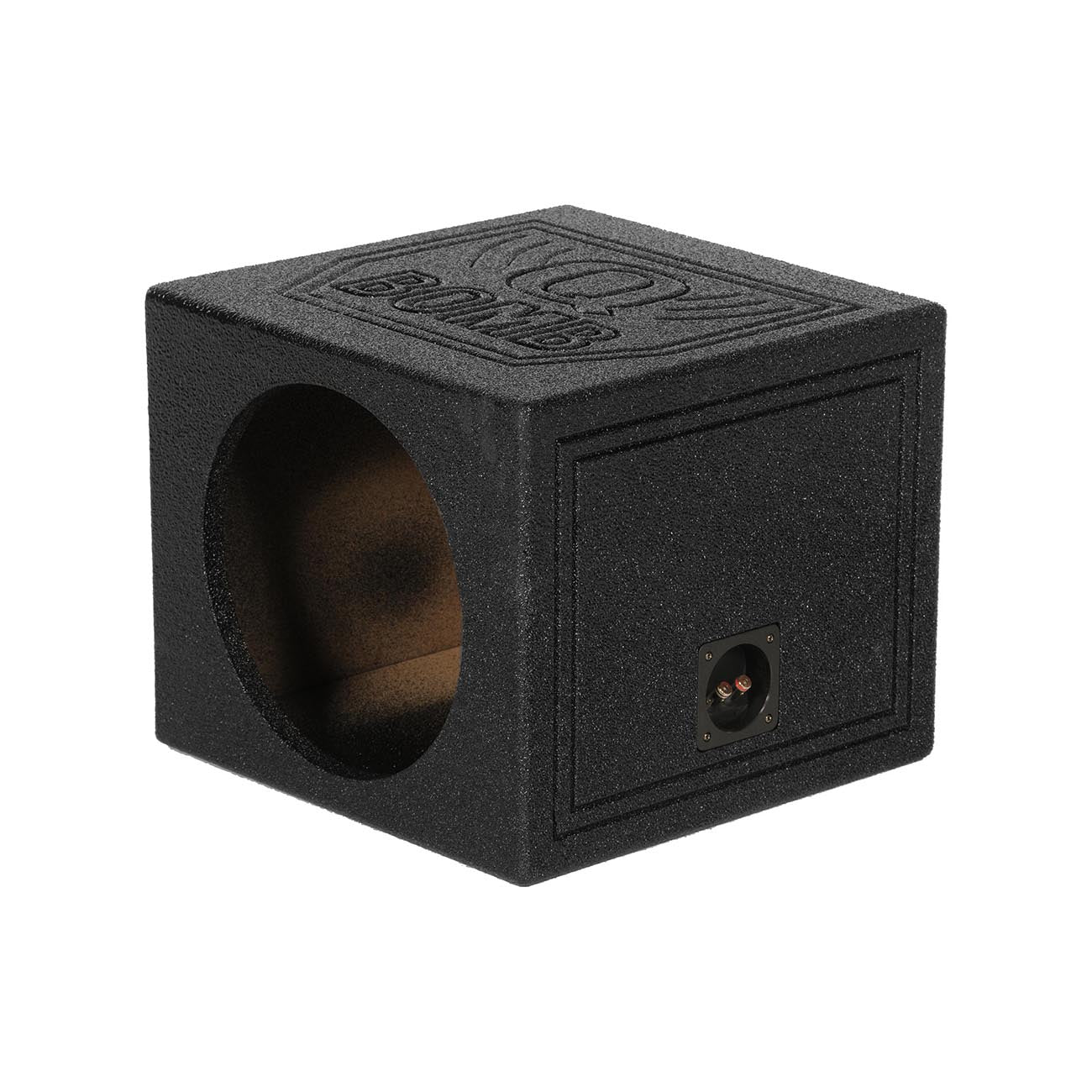 Qpower Single 15-Inch Sealed Woofer Enclosure with Bed Liner Spray - Model QBOMB15SSINGLE
