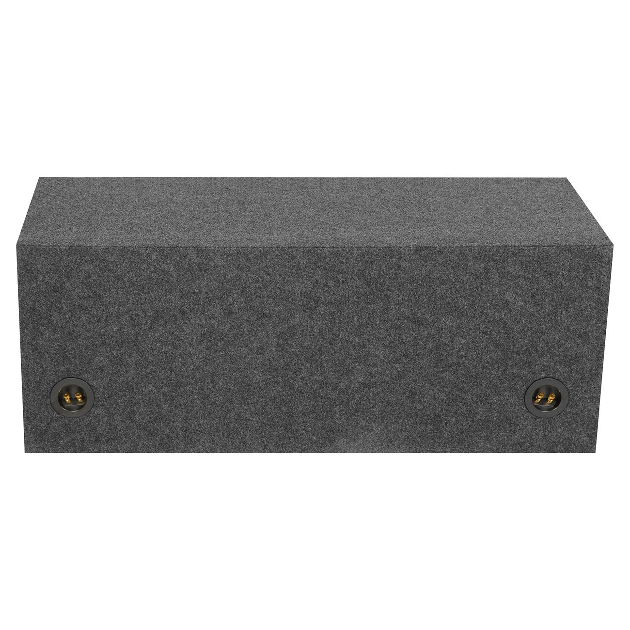 Qpower QHD212VSQ Dual 12-Inch Vented MDF Bass Box with Square Design