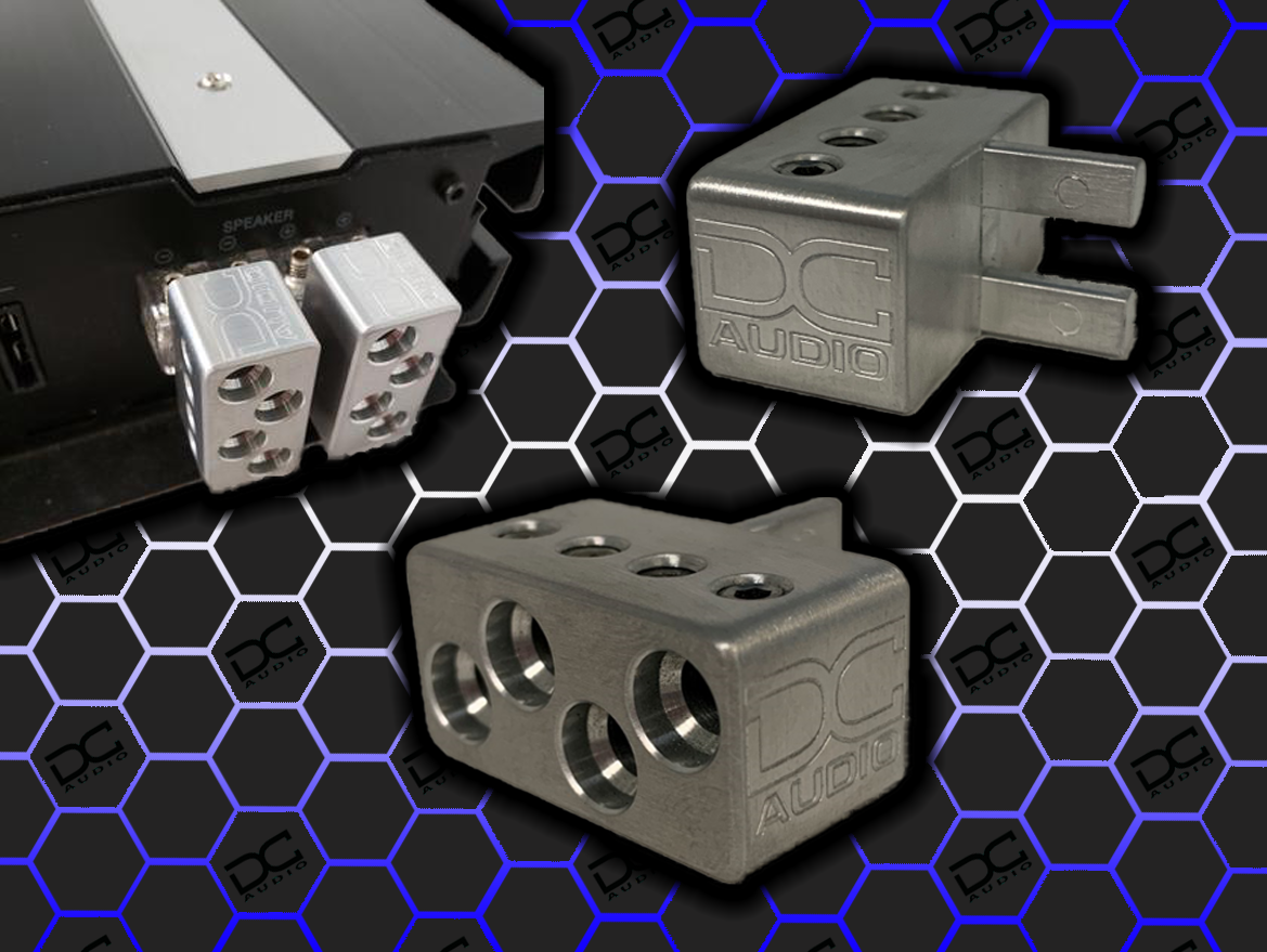 DC Audio Q8AWG-OUT-AMP Quad Speaker Adapter