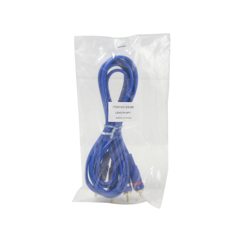STINGER 6ft RCA Blue Stinger Select - High-Performance Audio Cable