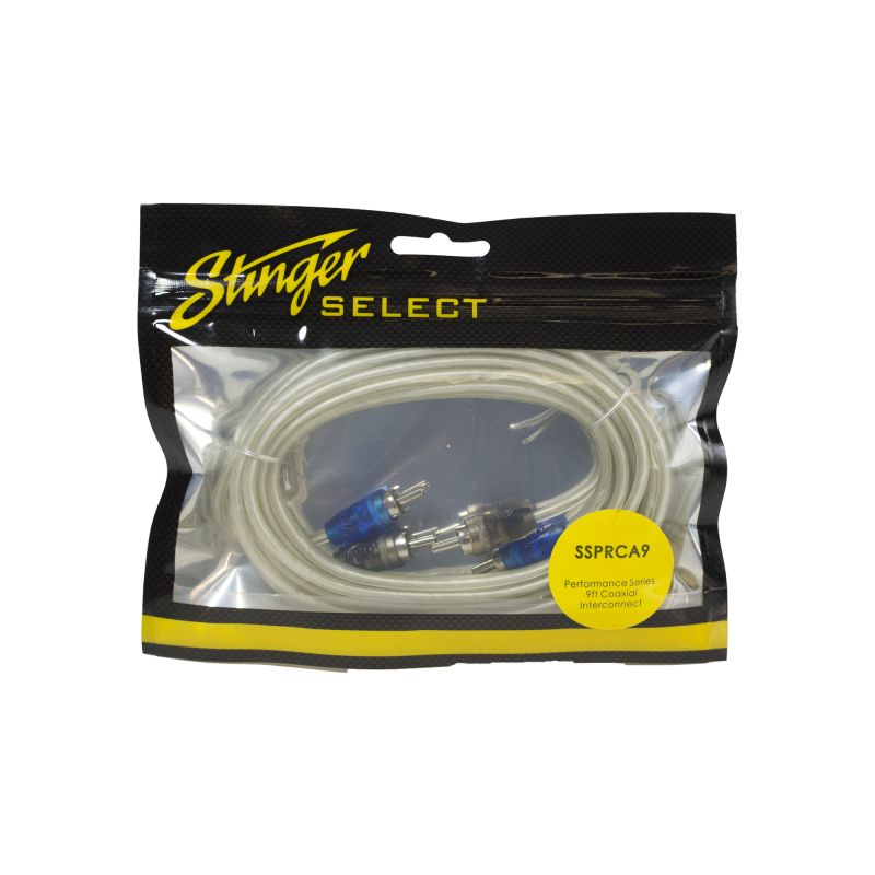 Stinger 9ft Performance Series Coaxial RCA Cable - SSPRCA9