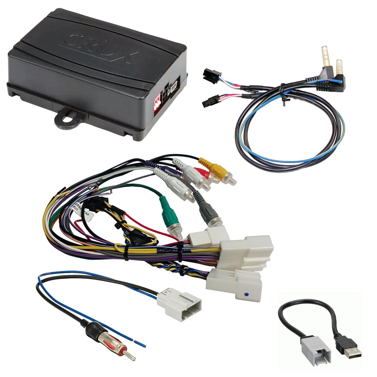 Crux Radio Replacement with SWC Retention for Select 2019-2025 Nissan Vehicles with CarPlay - SWRNS63FC