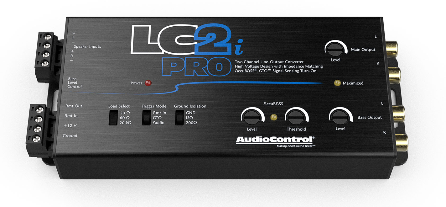 Audio Control LC2I-Pro Channel Line Out Converter with Accubass and Subwoofer Co - View 1