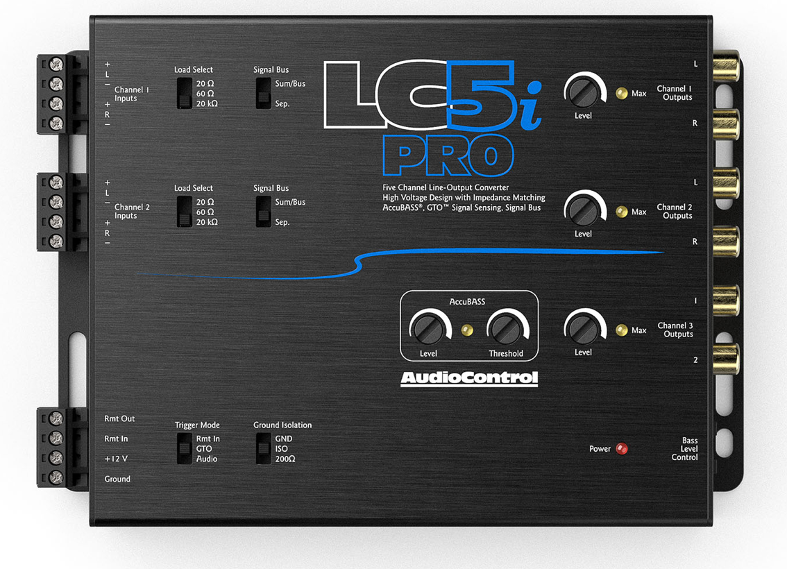 Audio Control lc5i pro 5 channel line out converter with accubass® - View 1