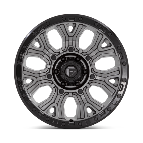 Fuel 1PC D825 Traction 20x9 Wheel, 6x5.5 Bolt Pattern, +1 Offset, Matte Gunmetal with Black Ring