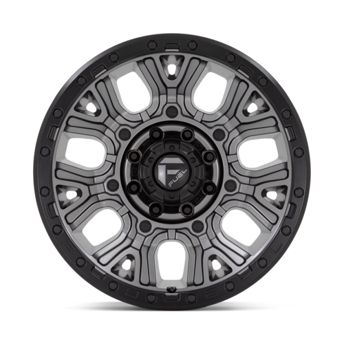 Fuel 1PC D825 Traction 20x9 Wheel, 8x180 Bolt Pattern, Matte Gunmetal with Black Ring