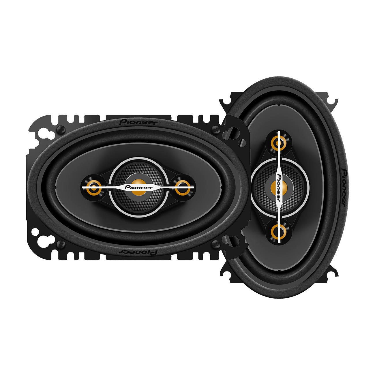 Pioneer TSA4671F 4x6 inch 4-Way Full Range Shallow Mount Car Speakers - Pair