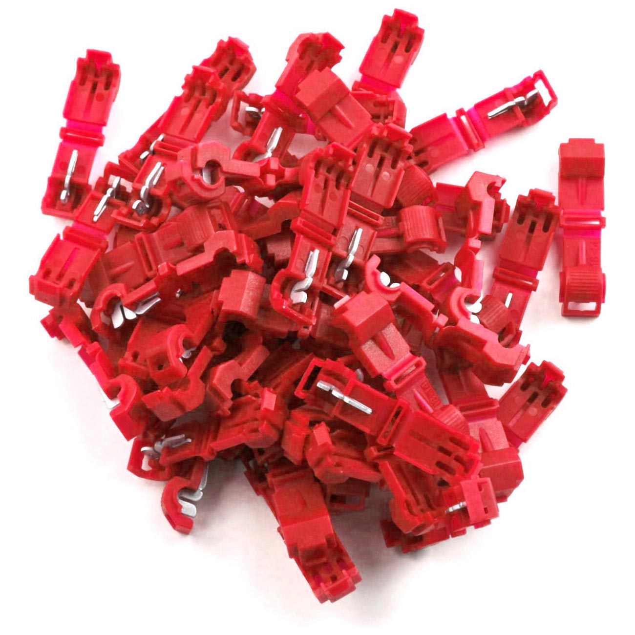 Xscorpion T-Tap Connectors 18/22 Gauge Red Pack of 50 – Reliable Wire Splicing