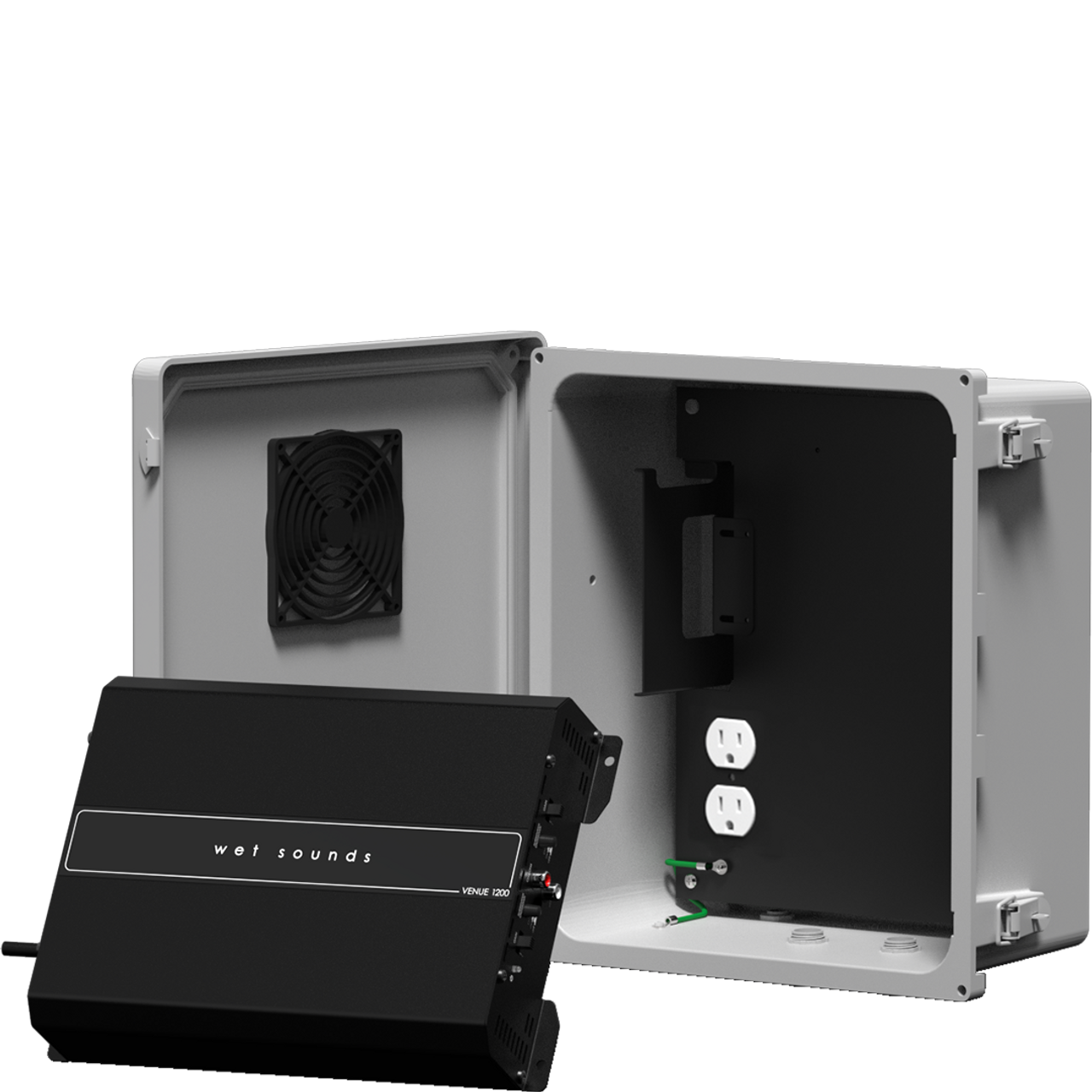 Wet Sounds | Venue Series™ 110v, 1200W 4 Channel Amplifier w/Enclosure - View 8