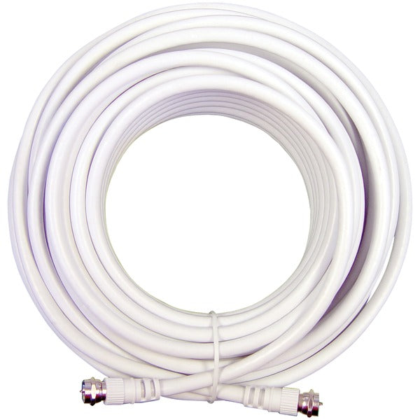 Wilson Electronics 950650 Rg6 F-male To F-male Low-loss Coaxial Cable, White (50 Ft.)