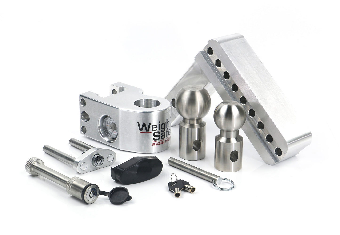 Weigh Safe - WS6-2-KA - Trailer Hitch - 6" Drop Hitch with 2" Shank Keyed Alike WS05 Included - P/N: WS6-2-KA