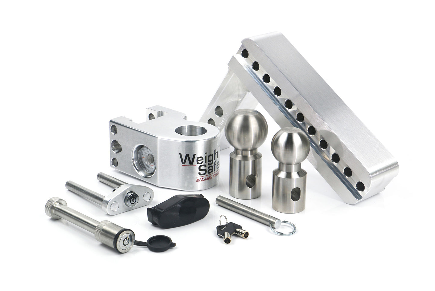 Weigh Safe - WS8-2-KA - Trailer Hitch - 8" Drop Hitch with 2" Shank Keyed Alike WS05 Included - P/N: WS8-2-KA