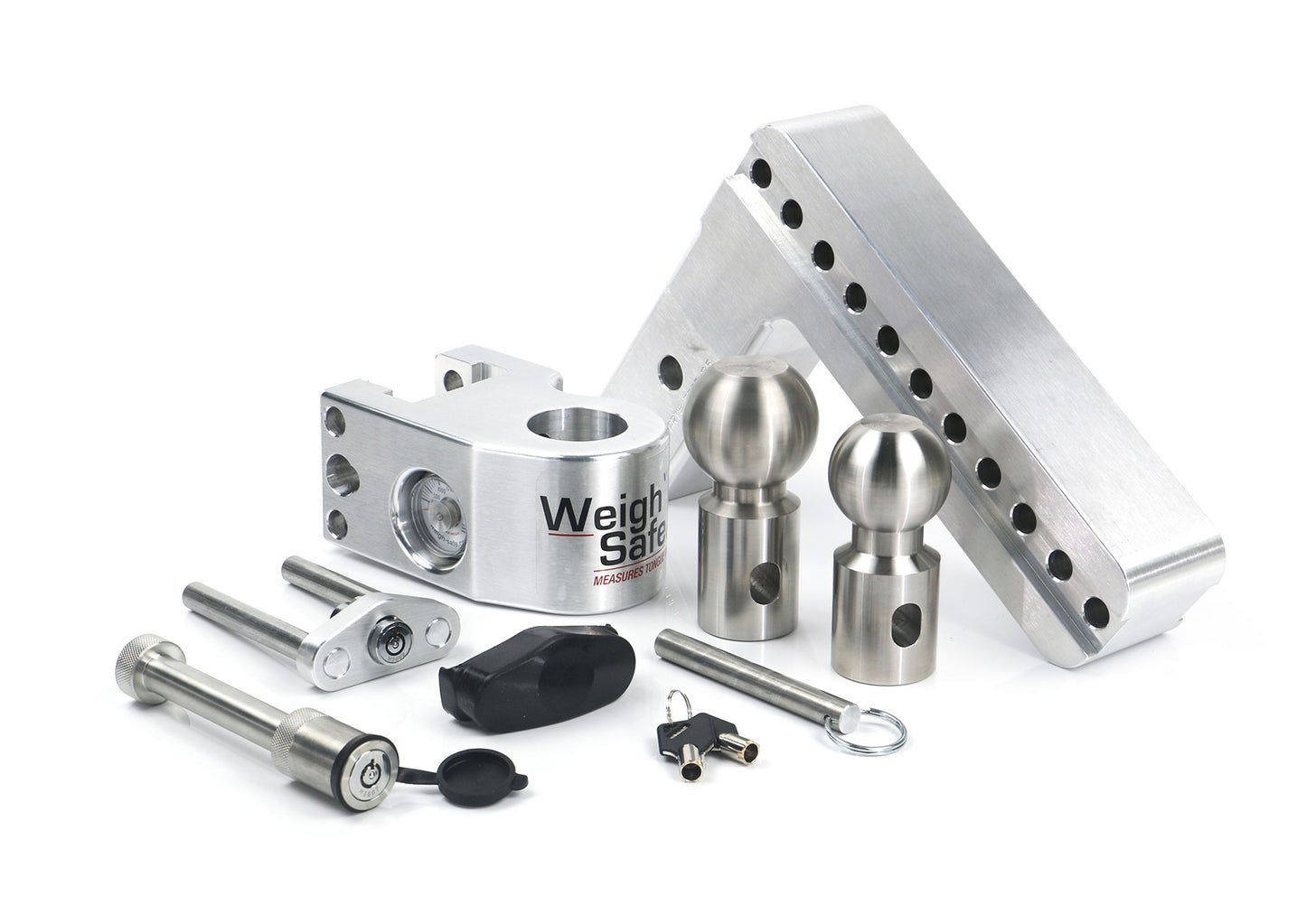 Weigh Safe - WS8-2.5-KA - Trailer Hitch - 8" Drop Hitch with 2.5" Shank Keyed Alike WS05 Included - P/N: WS8-2.5-KA