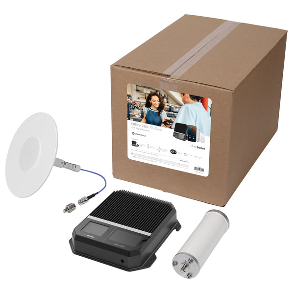 Weboost 471047 Office 200 75-ohm In-building Cellular Signal Booster Kit For Business Buildings Up To 10,000 Sq. Ft., 5g, 471047