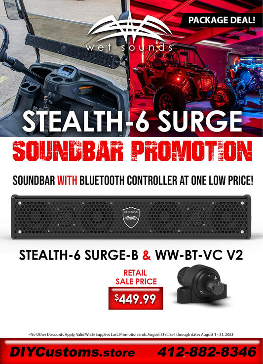 Wet Sounds Stealth-6 Surge & WW-BT-VC V2 Package