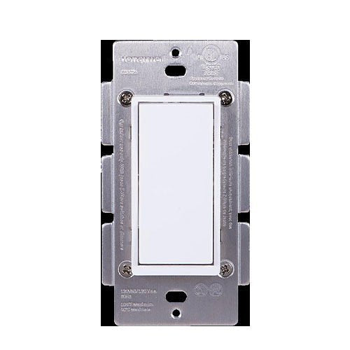 Honeywell Home Z5SWITCH Z-Wave Plus 15A In-Wall Switch, White with Light Almond Change Kit