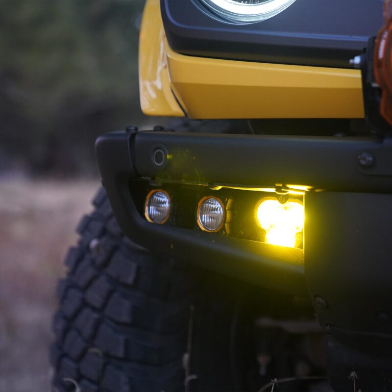 KC HiLiTES FLEX ERA 3 Dual-Mode SAE Fog Light Pocket Kit for 2021-2023 Ford Bronco - KCL97168
