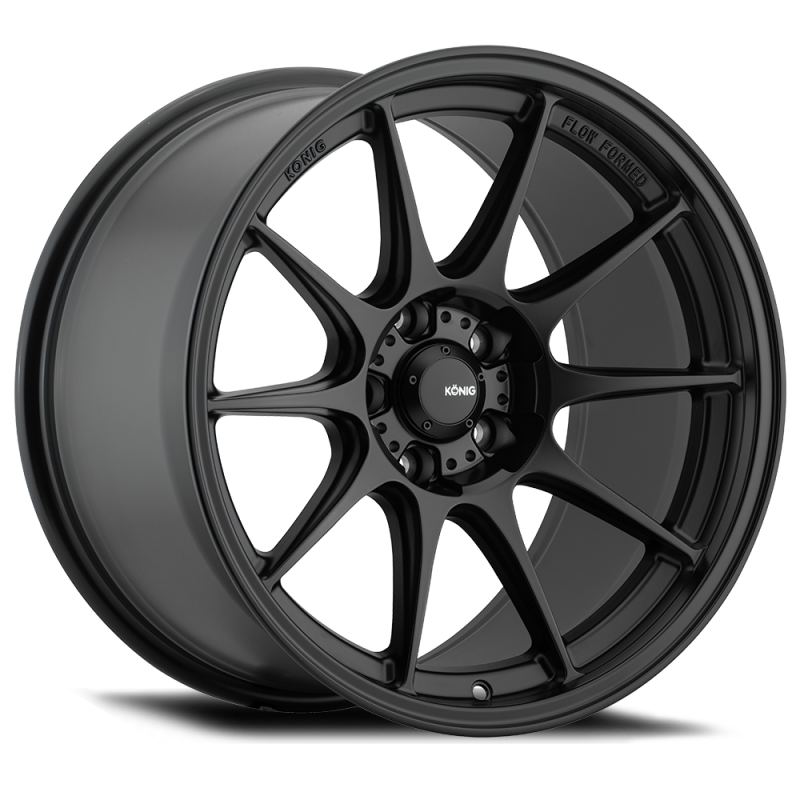 Konig Dekagram 15x8 4x100 ET25 Semi-Matte Black Wheel - KNG DK85100255
