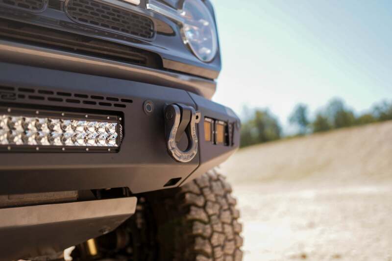 DV8 Offroad OE Plus Series Front Bumper V2 for 2021-2025 Ford Bronco, Part Number dveFBBR-06