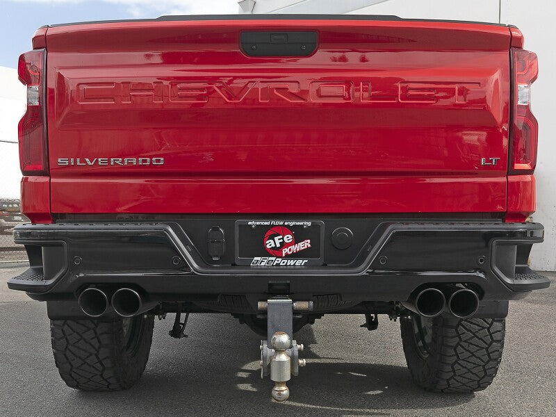aFe Vulcan Series 3-Inch 304 Stainless Steel DPF-Back Exhaust System with Black Tips, Part AFE49-34146-B