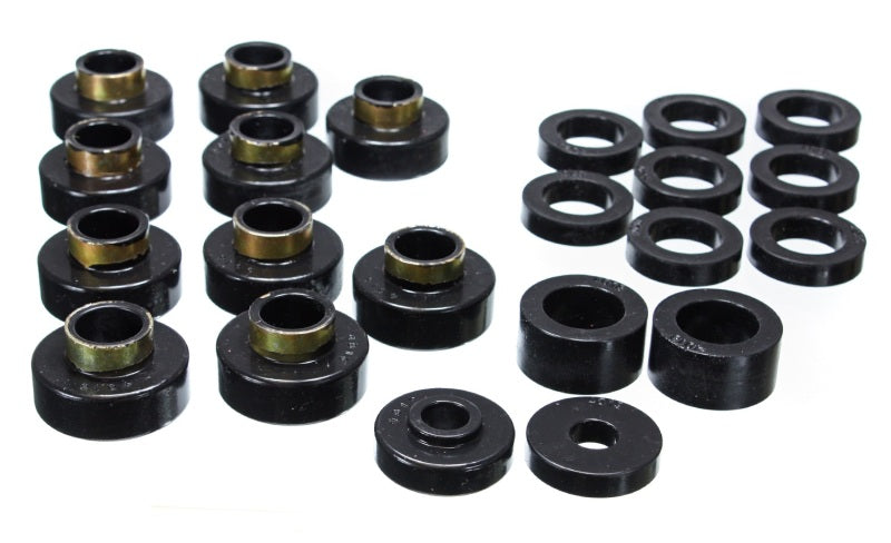 Energy Suspension - eng2.4102G - CJ5-7 Body Mounts - Black