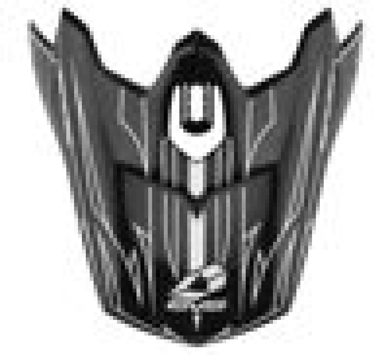 EVS evsH16T3P-VSMBKW T3 Pinner Helmet Visor - Matte Black/White