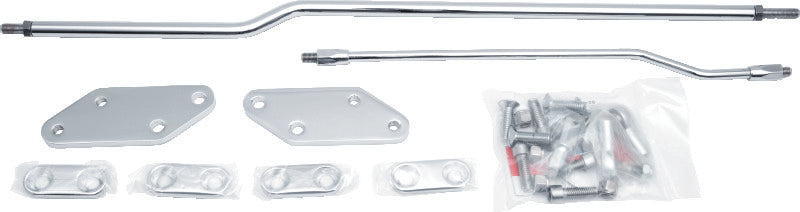 Kuryakyn 9049 3-Inch Forward Control Extenders for 2003-2008 Harley-Davidson Dyna, Chrome
