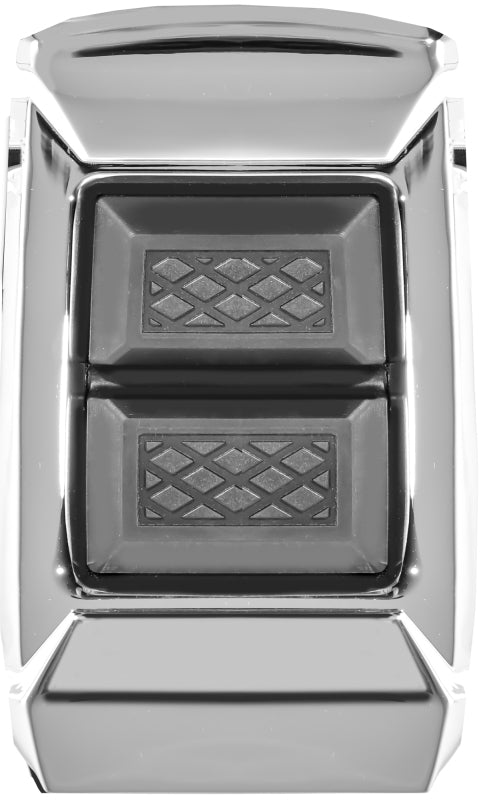 Kuryakyn Enygma Brake Pedal Pad for Harley-Davidson FL Touring Models - Chrome | 10045-1