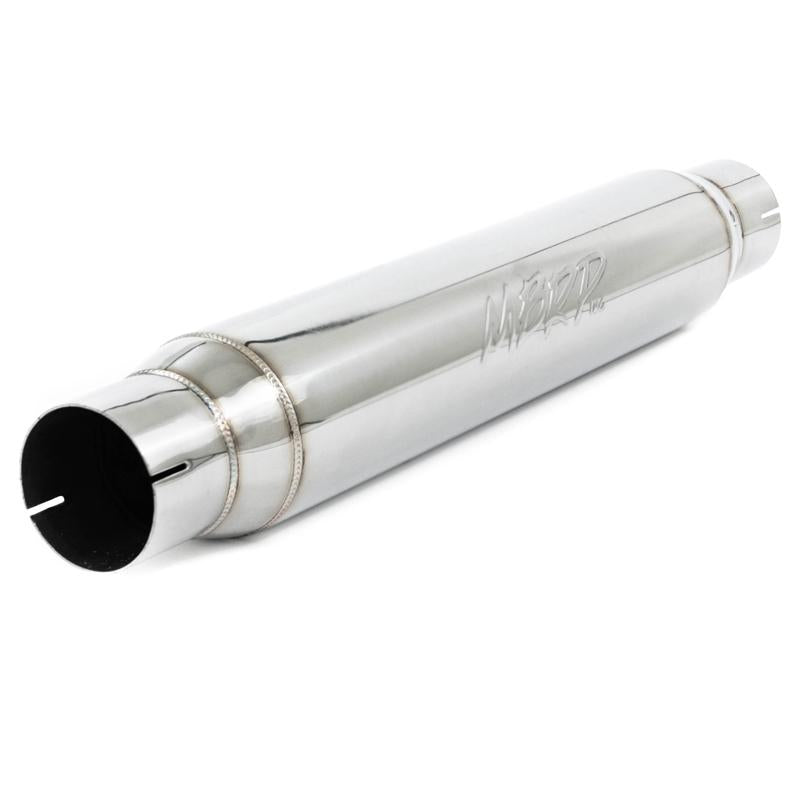 MBRP Armor Lite Universal Resonator mbrpR2009, 4-Inch Inlet/Outlet, Aluminized Steel
