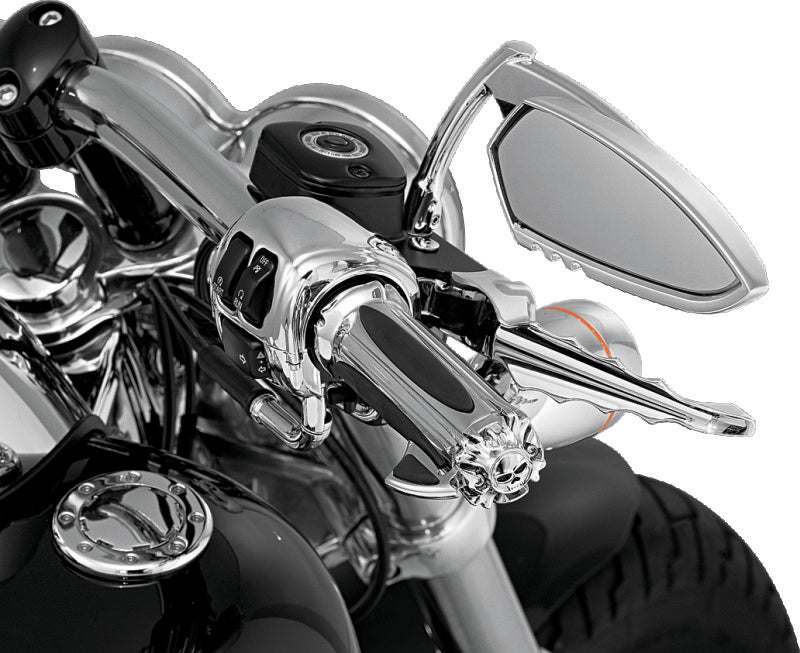 Kuryakyn Zombie Grips with Throttle Boss for Dual-Cable Applications, Chrome - 6295