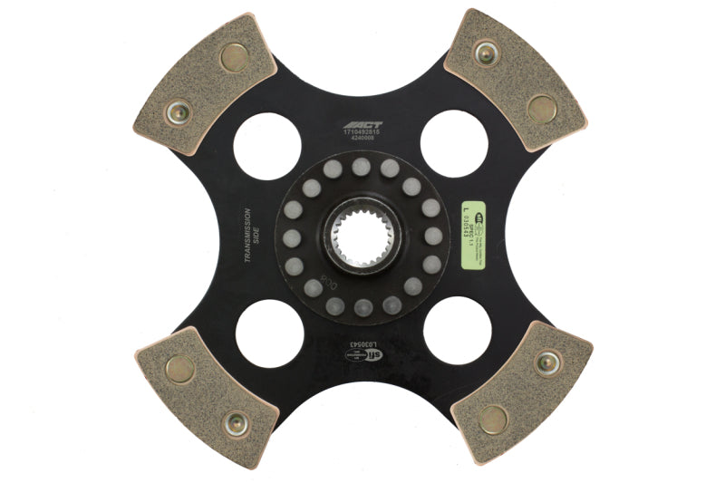 ACT 4240008 4-Pad Rigid Ceramic Race Clutch Disc