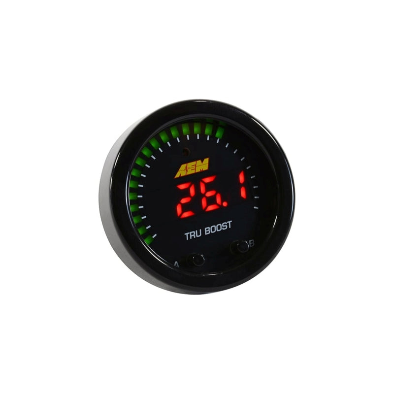 AEM X-Series Tru-Boost Controller Gauge with Boost Control Solenoid and 80 PSIg MAP Sensor AEM-30-0352