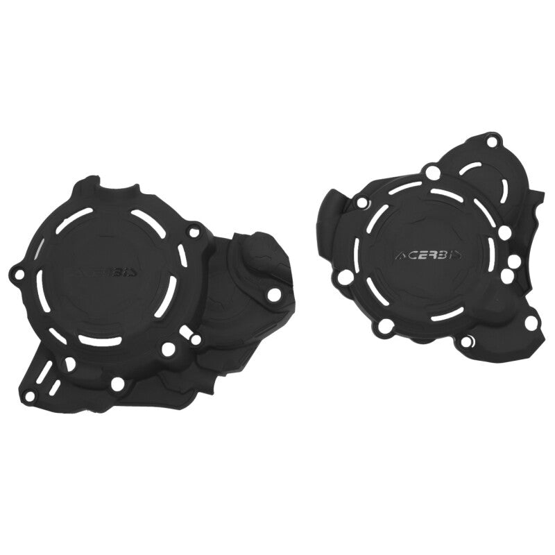Acerbis X-Power Engine Protection Kit for 2024 Husqvarna TE 250/300 and KTM 250/300 XC-W - Black