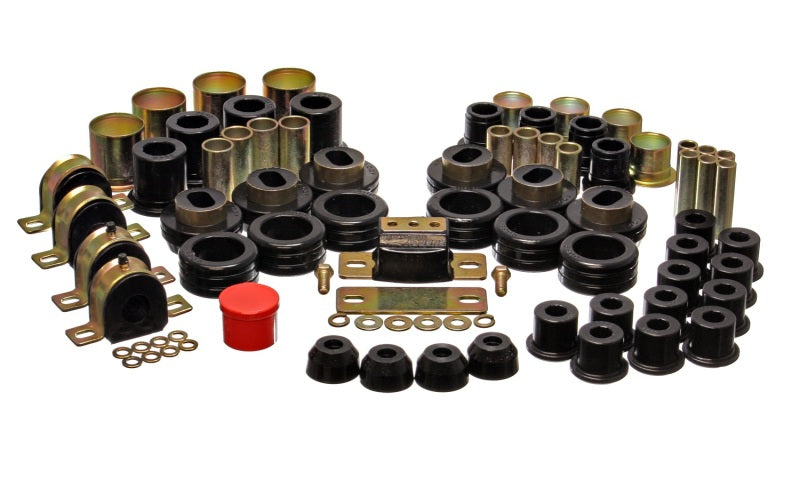 Energy Suspension eng3.18108G - 1981-1987 Chevy/GMC 2WD 1/2-Ton Pickup Black Hyper-Flex Master Bushing Set