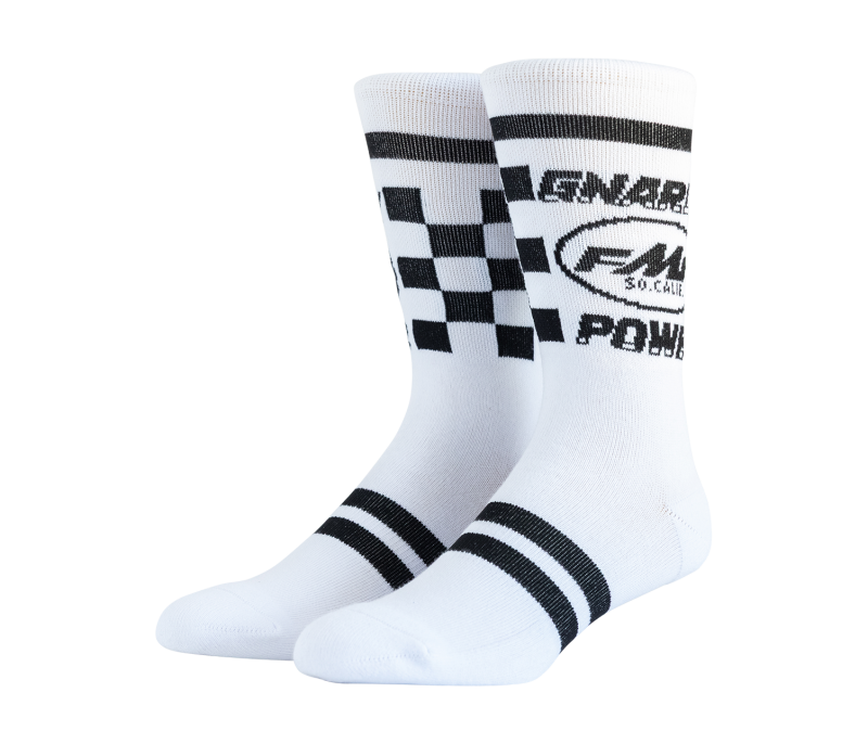 FMF Racing Gnarly Power Sock White - One Size