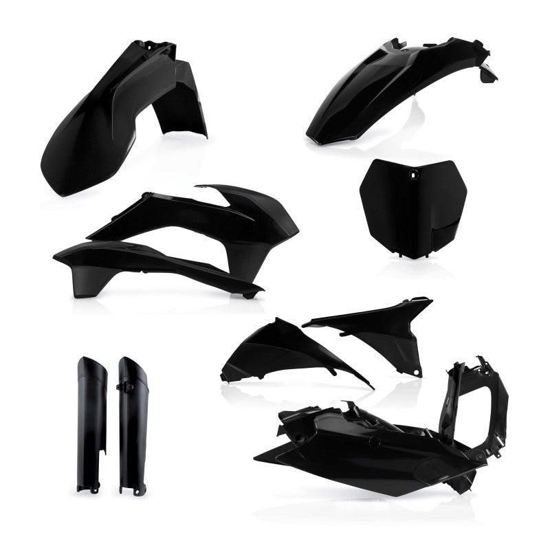 Acerbis Full Plastic Kit for 2013-2015 KTM SX, SX-F, XC and XC-F Models - Black