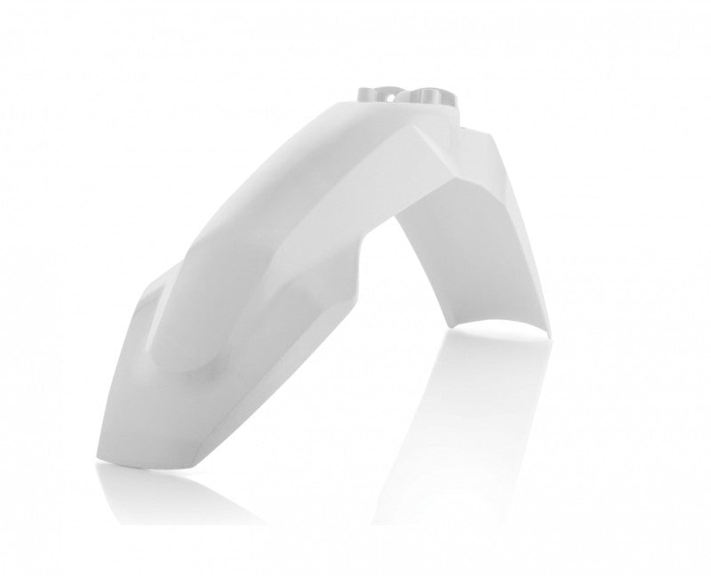 Acerbis Front Fender for Husqvarna TC, FC, FX, FE, TE, and TX Models - White | Part Number ACB2462590002
