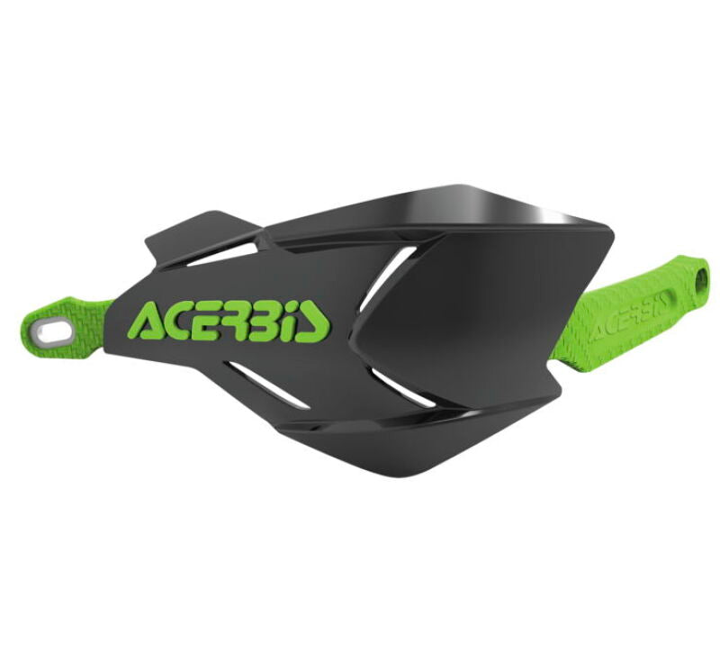 Acerbis X-Factor Black/Green Motorcycle Handguards, Part Number ACB2634661043
