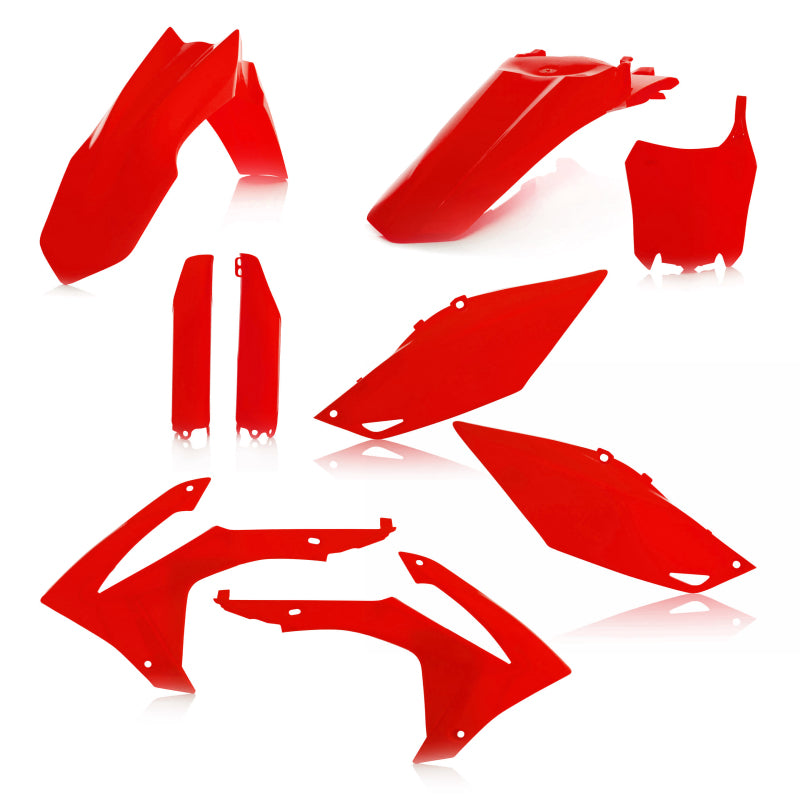 Acerbis Full Plastic Kit for 2014-2017 Honda CRF250R and 2013-2016 CRF450R, Red - ACB2314410227